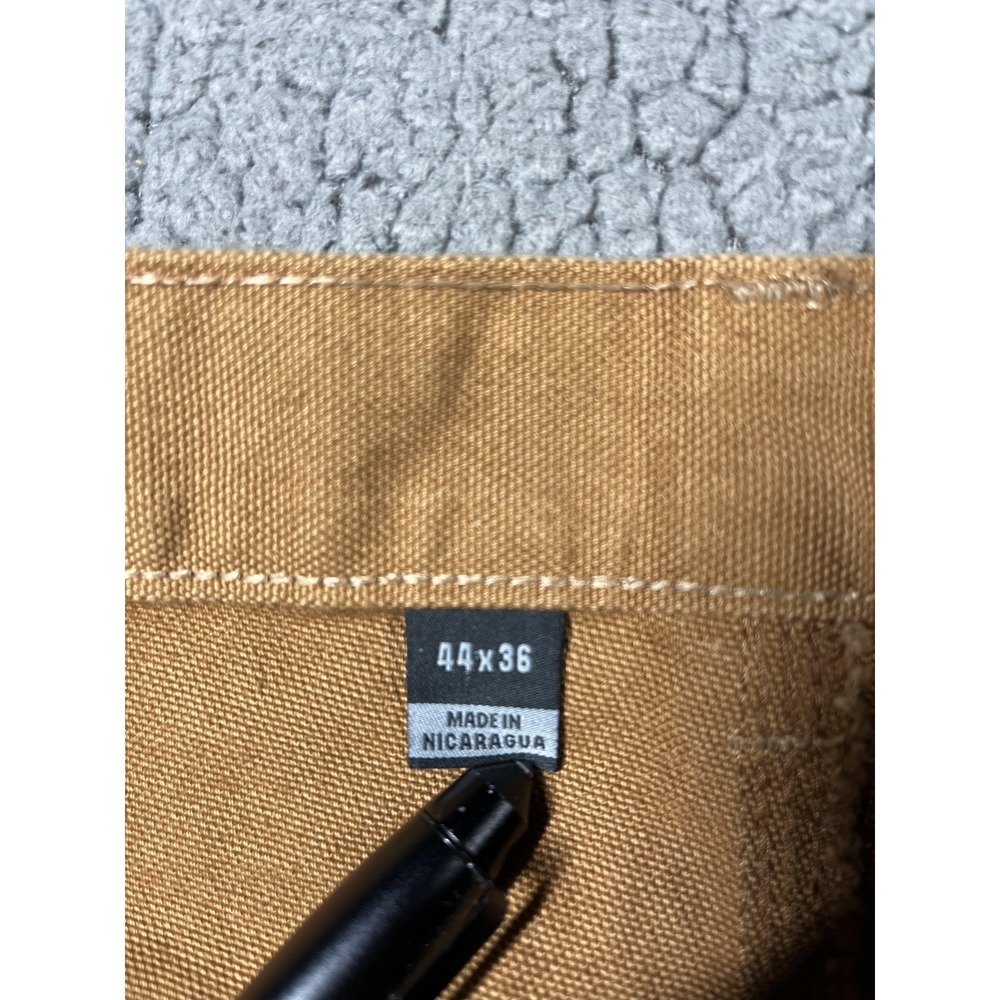 Carhartt Pants Mens 44x36 Brown Relaxed Duck Carpenter Utility Workwear B11-BRN - Picture 7 of 13
